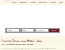 Tablet Screenshot of chiemsee-urlaub.com